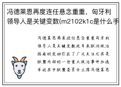冯德莱恩再度连任悬念重重，匈牙利领导人是关键变数(m2102k1c是什么手机)